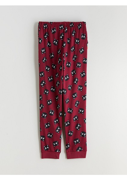 Yeni Sezon Beli Lastikli Desenli Kadın Jogger Pijama Altı fiyatları