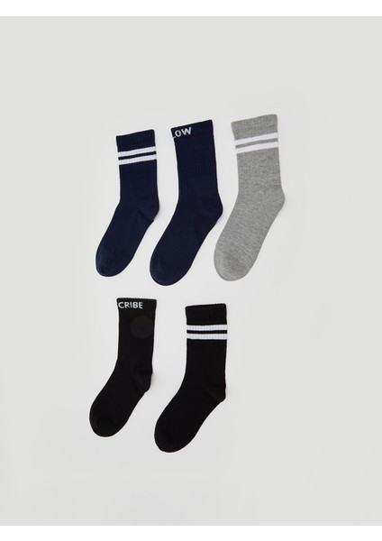 Yeni Sezon Erkek Çocuk Soket Çorap 5'li