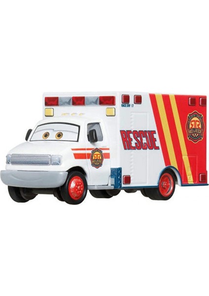 Disney Pixar Cars Morgan Martins Rescue Araç 1:55 Metal Diecast Koleksiyon Oyuncak modelleri