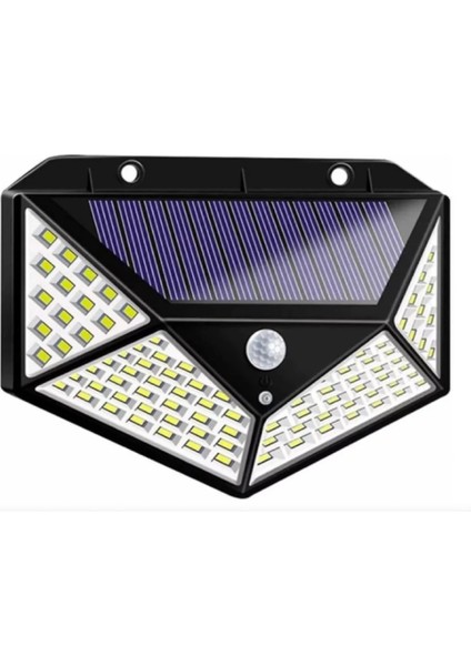 Solar Hareket Sensörlü Duvar Lambası 100 LED MZ-303