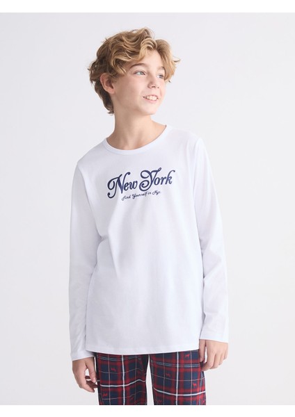 Yeni Sezon Bisiklet Yaka Erkek Çocuk Pijama Takımı fiyatları