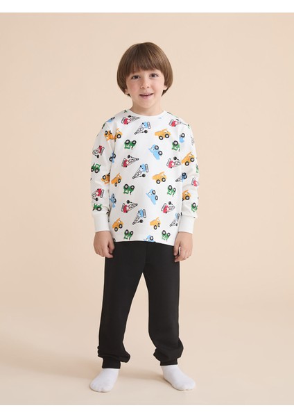 Yeni Sezon Bisiklet Yaka Erkek Çocuk Pijama Takımı fiyatları