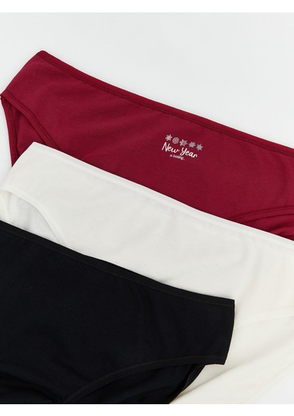 Yeni Sezon Baskılı Bikini Külot 3'lü modelleri