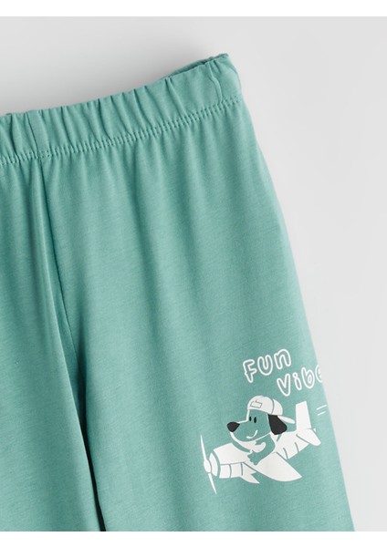 Yeni Sezon Beli Lastikli Erkek Çocuk Pijama Alt 2'li modelleri