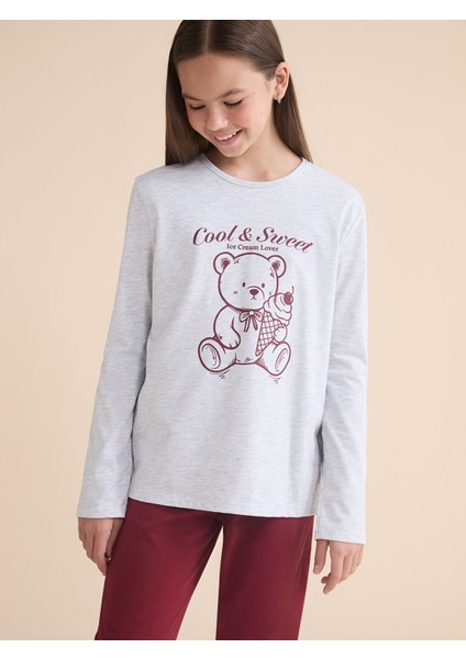 Yeni Sezon Bisiklet Yaka Kız Çocuk Pijama Takımı fiyatları