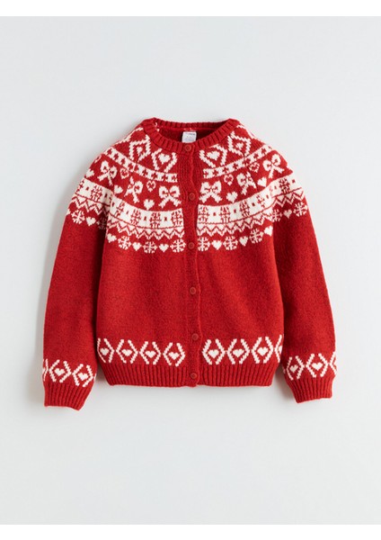 Yeni Sezon Bisiklet Yaka Kız Çocuk Triko Hırka