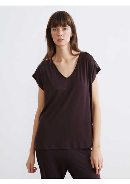 Yeni Sezon V Yaka Kadın Pijama Takım