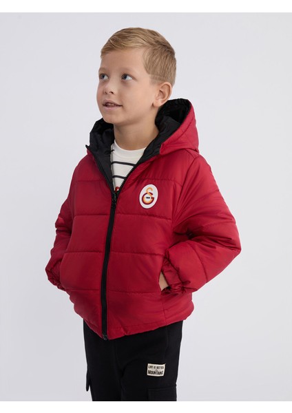 Yeni Sezon Galatasaray Baskılı Çift Yönlü Erkek Çocuk Mont fiyatları