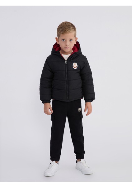 Yeni Sezon Galatasaray Baskılı Çift Yönlü Erkek Çocuk Mont modelleri