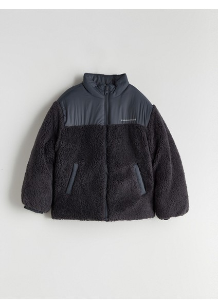 Yeni Sezon Dik Yaka Pelüş Erkek Çocuk Mont