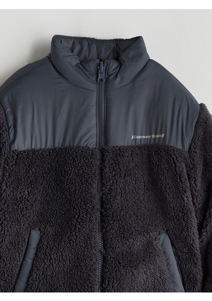 Yeni Sezon Dik Yaka Pelüş Erkek Çocuk Mont modelleri