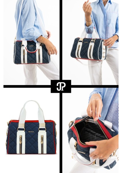 Orijinal Just Polo Collection Silindir Spor Model Kapitone Çapraz Askılı Büyük Boy Şık Omuz Çantası fiyatları