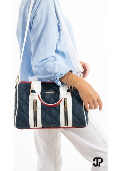 Orijinal Just Polo Collection Silindir Spor Model Kapitone Çapraz Askılı Büyük Boy Şık Omuz Çantası fırsatları