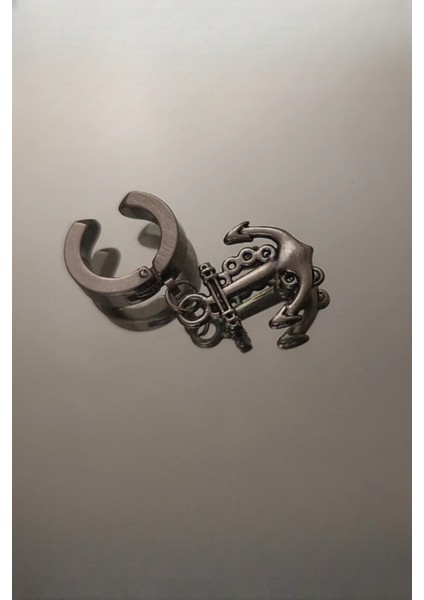 Sıkıştırmalı Mıknatıslı Çapa Model Sallantılı Erkek 316L Çelik Küpe 1 Adet fiyatları