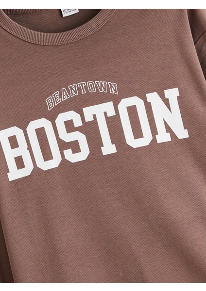 Yeni Sezon Bisiklet Yaka Boston Baskılı Erkek Çocuk Tişört fiyatları