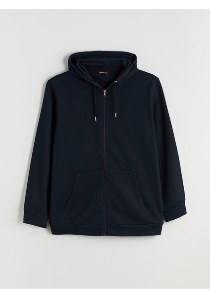 Yeni Sezon Büyük Beden Kapüşonlu Erkek Kalın Fermuarlı Sweatshirt indirimleri