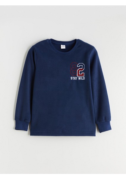 Yeni Sezon Bisiklet Yaka Polar Erkek Çocuk Pijama Takımı fiyatları