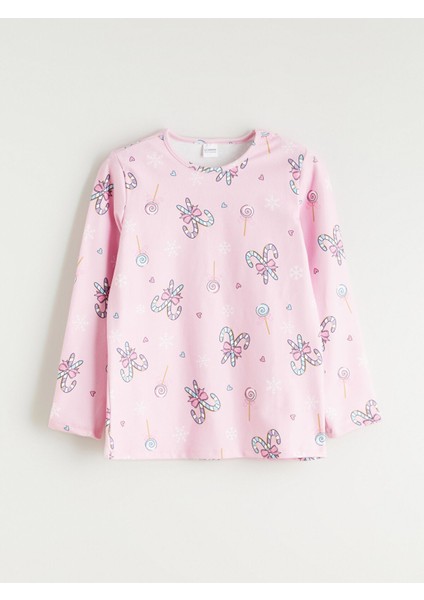 Yeni Sezon Bisiklet Yaka Kız Çocuk Pijama Takımı fiyatları