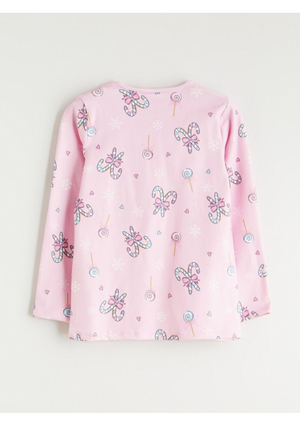 Yeni Sezon Bisiklet Yaka Kız Çocuk Pijama Takımı fırsatları