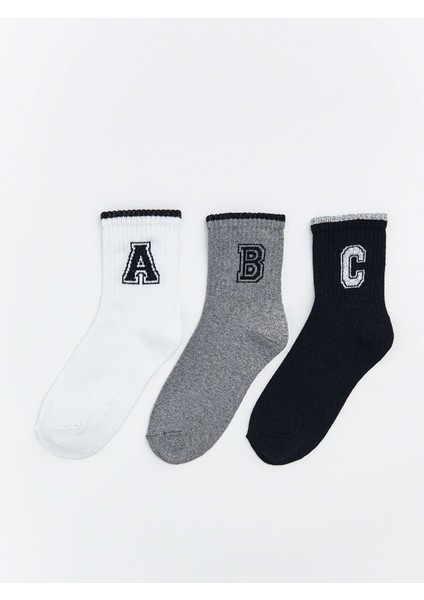 Yeni Sezon Desenli Erkek Çocuk Soket Çorap 3'lü
