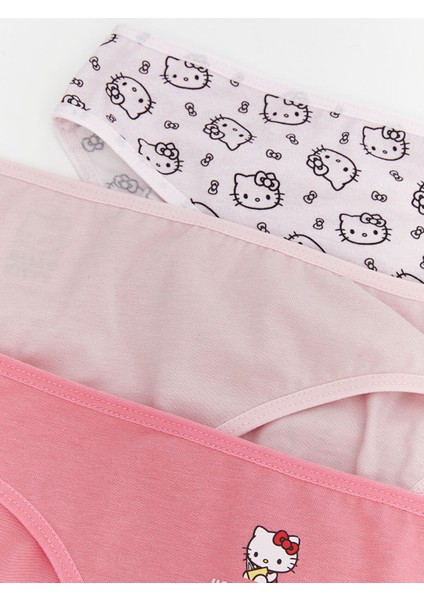 Yeni Sezon Hello Kitty Baskılı Bikini Külot 3'lü modelleri