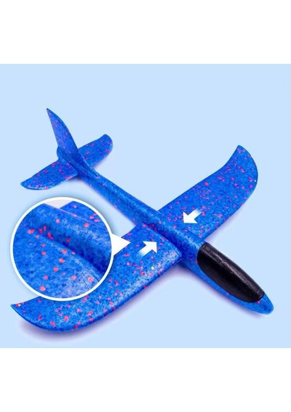 Çocuk Köpük Uçak Oyuncak – Elle Atılan Dayanıklı ve Eğlenceli El Planörü ✈️ Mavi fiyatları