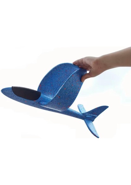 Çocuk Köpük Uçak Oyuncak – Elle Atılan Dayanıklı ve Eğlenceli El Planörü ✈️ Mavi modelleri