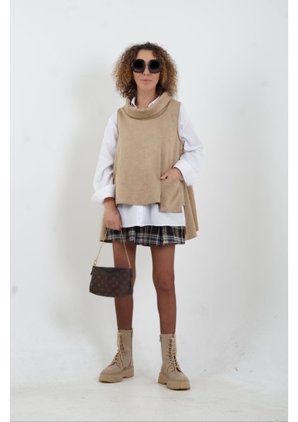 Koyu Bej Cepli Nubuk Bluz fiyatları