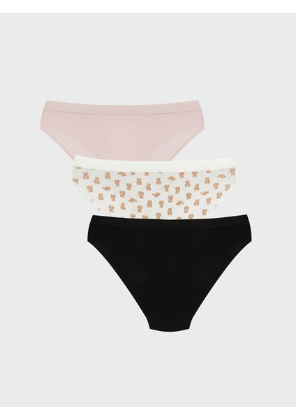 Yeni Sezon Baskılı Bikini Külot 3'lü fiyatları