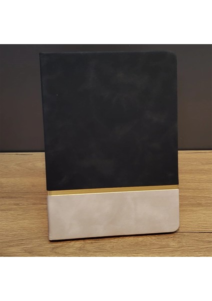 Siyah Çizgili Deri Defter