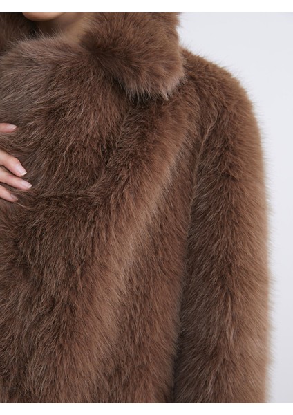 Yeni Sezon Ceket Yaka Kadın Kürk Mont modelleri