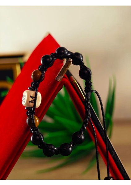 Makrome Doğaltaş El Yapımı Bileklik Doğal Taş Makrome Bileklik