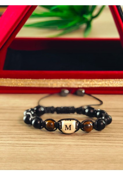 Makrome Doğaltaş El Yapımı Bileklik Doğal Taş Makrome Bileklik