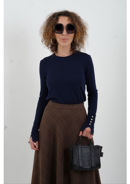 Kahve Ekose Verev Etek