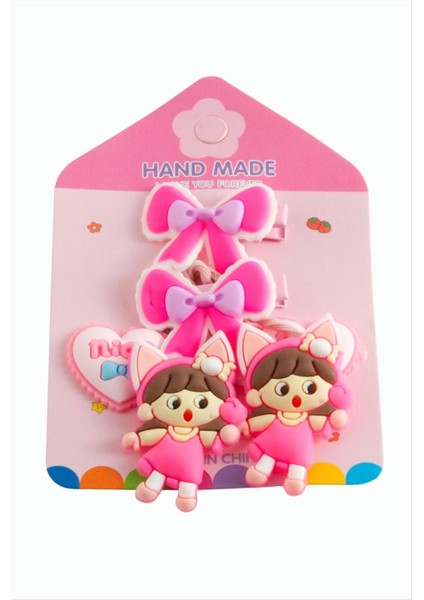 Kelebek Çocuk Lastikli Pens Toka 6 Adet modelleri