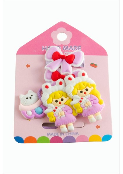 Kelebek Çocuk Lastikli Pens Toka 6 Adet fırsatları