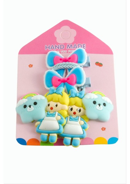 Kelebek Çocuk Lastikli Pens Toka 6 Adet indirimleri