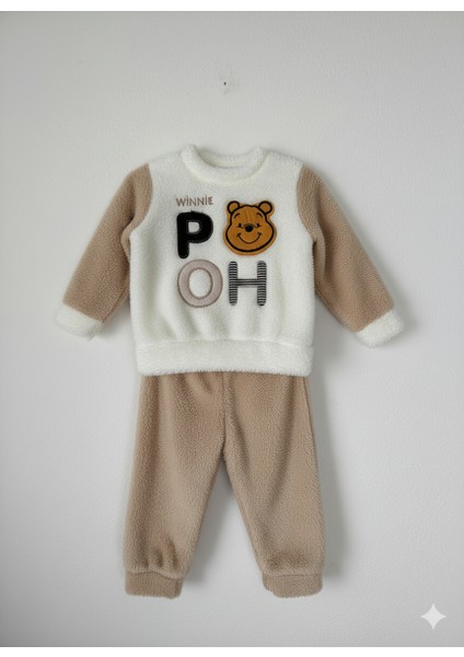 Sevimli Winnie The Pooh Temalı Peluş Bebek Takım Yumuşacık ve Konforlu Erkek Takım Bebek Kıyafeti fiyatları