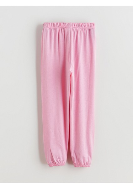 Yeni Sezon Beli Lastikli Kız Çocuk Pijama Alt