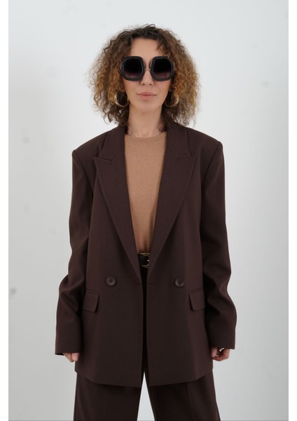 Kahve Blazer Ceket modelleri