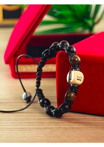 Makrome Doğaltaş El Yapımı Bileklik Doğal Taş Makrome Bileklik