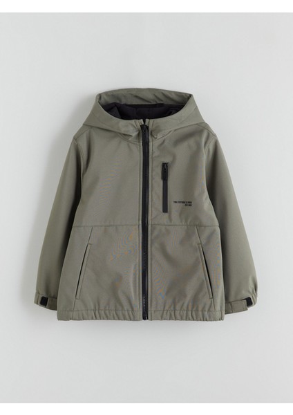 Yeni Sezon Kapüşonlu Erkek Çocuk Softshell Mont
