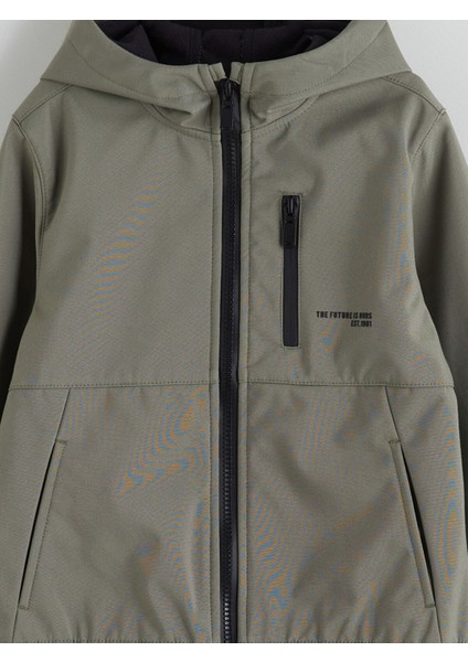 Yeni Sezon Kapüşonlu Erkek Çocuk Softshell Mont modelleri