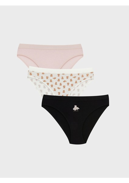 Yeni Sezon Baskılı Bikini Külot 3'lü