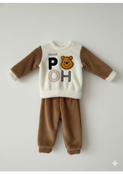 Sevimli Winnie The Pooh Temalı Peluş Bebek Takım Yumuşacık ve Konforlu Erkek Takım Bebek Kıyafeti fiyatları