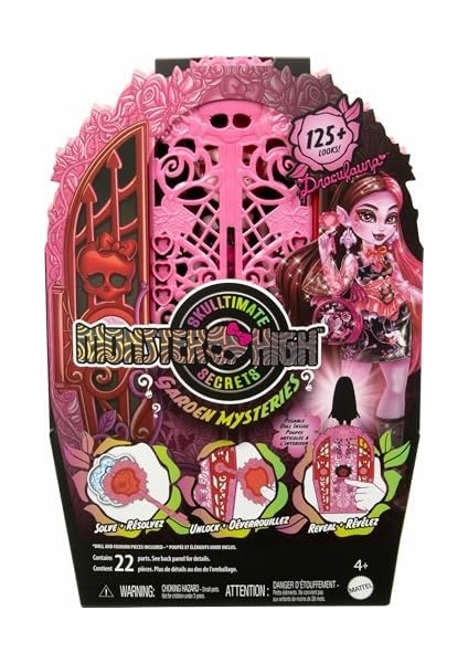 arkadaşlar™ draculaura bebek arkadaşlar bahçe oyun seti, draculaura bebek, 19'dan fazla sürpriz hyt72 modelleri