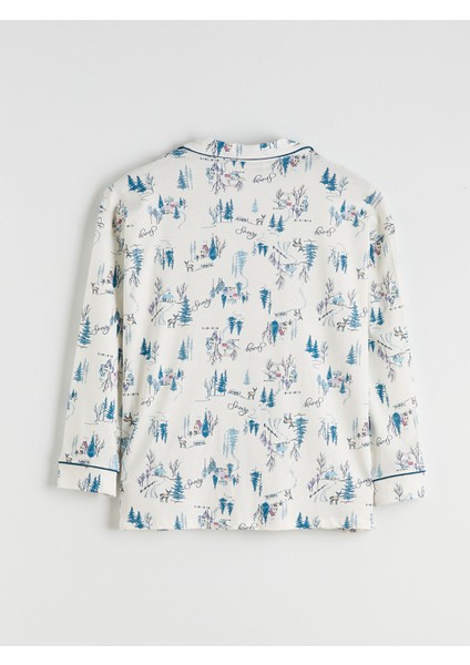 Yeni Sezon Büyük Beden Gömlek Yaka Kadın Pijama Takımı indirimleri