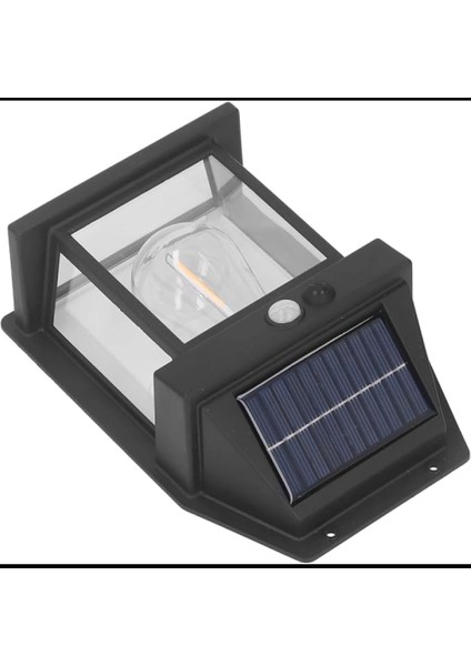Güneş Enerjili Bahçe Aydınlatması Aplik Dekor Solar ve Sensörlü Bahçe Balkon ve Garaj Lambası