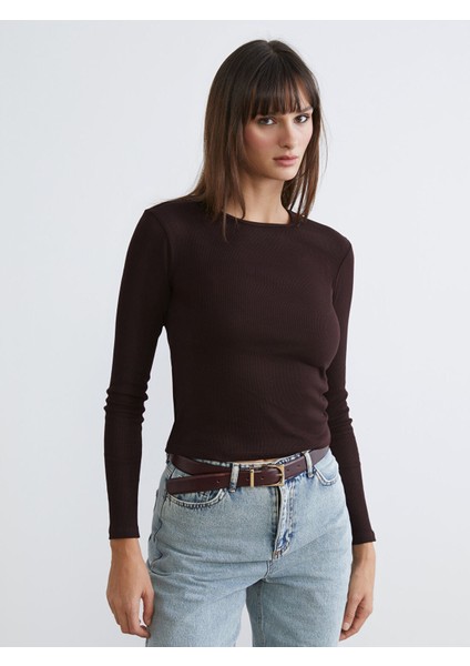 Yeni Sezon Bisiklet Yaka Fitilli Kadın Body