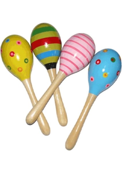 Renkli Ahşap Marakas Boncuklu Ritim Çıngırağı Çocuklar Için Eğitici ve Eğlenceli Müzik Aleti (7 Adet) fiyatları